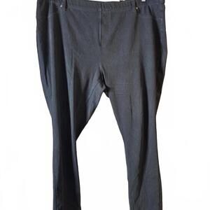 terra & sky Black Women's Plus Size Pants 3X (24W-26W)